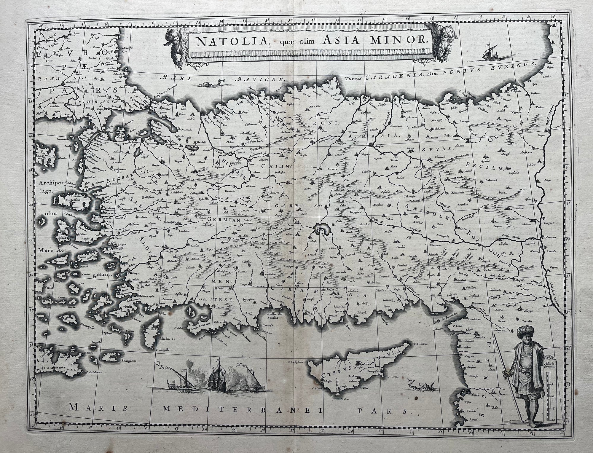 Natolia, quae olim Asia Minor

Antique Map of Asia Minor (Anatolia), ca. 1660