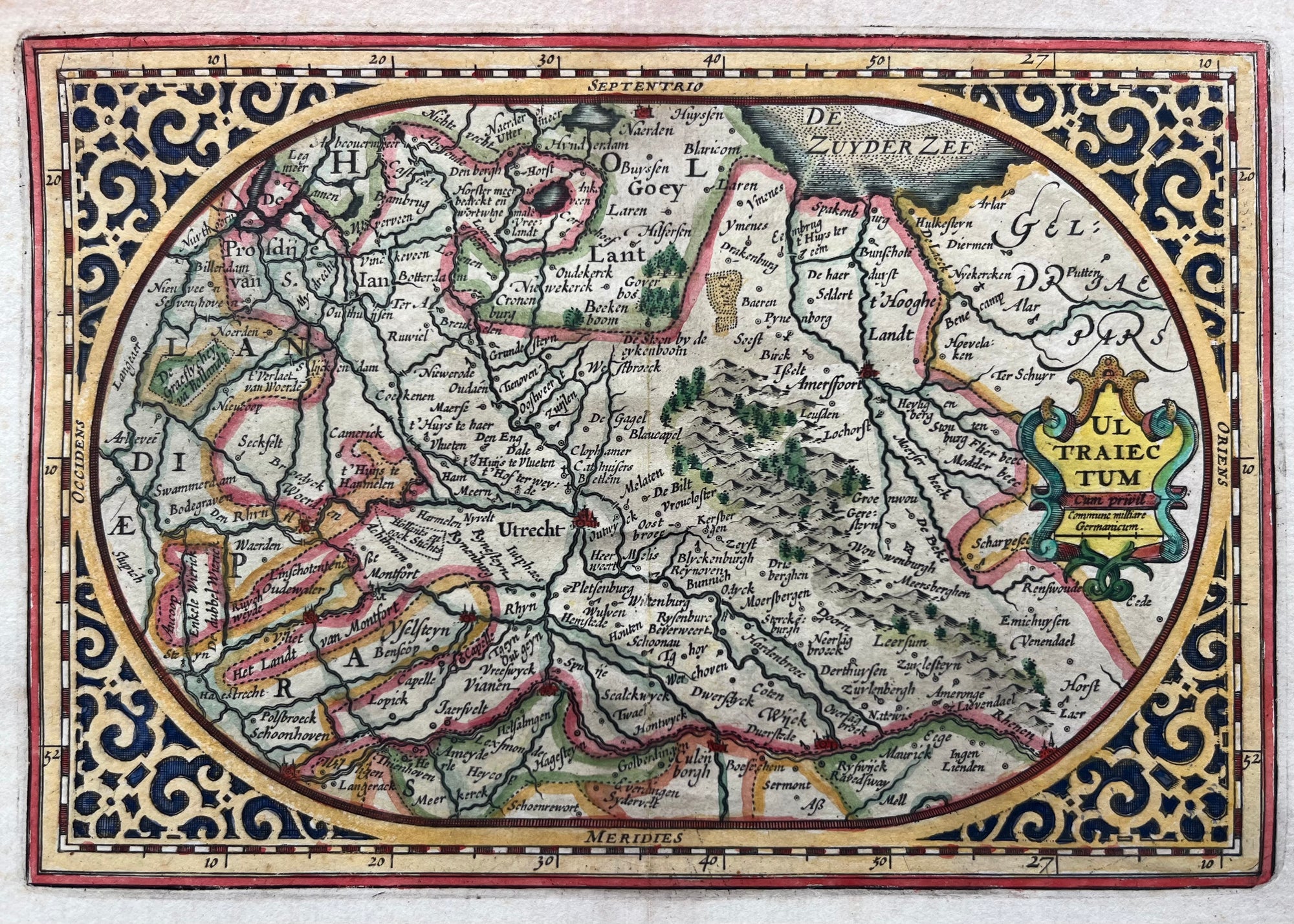  Utrecht, map, province, provincie utrecht, ultraiecum, ultrajectum, goos, old map, antique map, kaart, antiek, oude kaart, soest, amersfoort, naarden,huizen, hilversum, vianen, baarn, blaricum, zuiderzee, spakenburg
